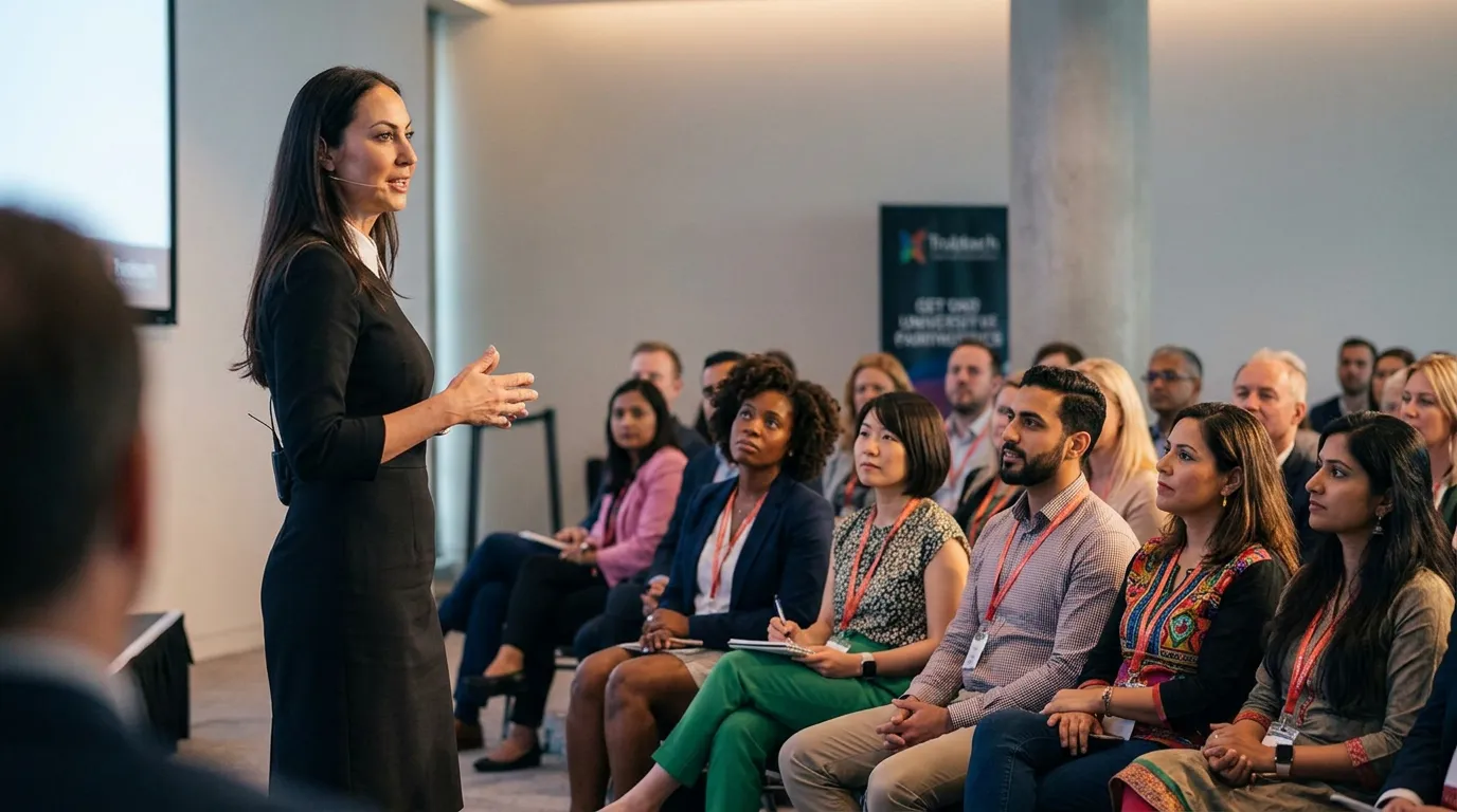 Tara speaking at Future Innovation Summit