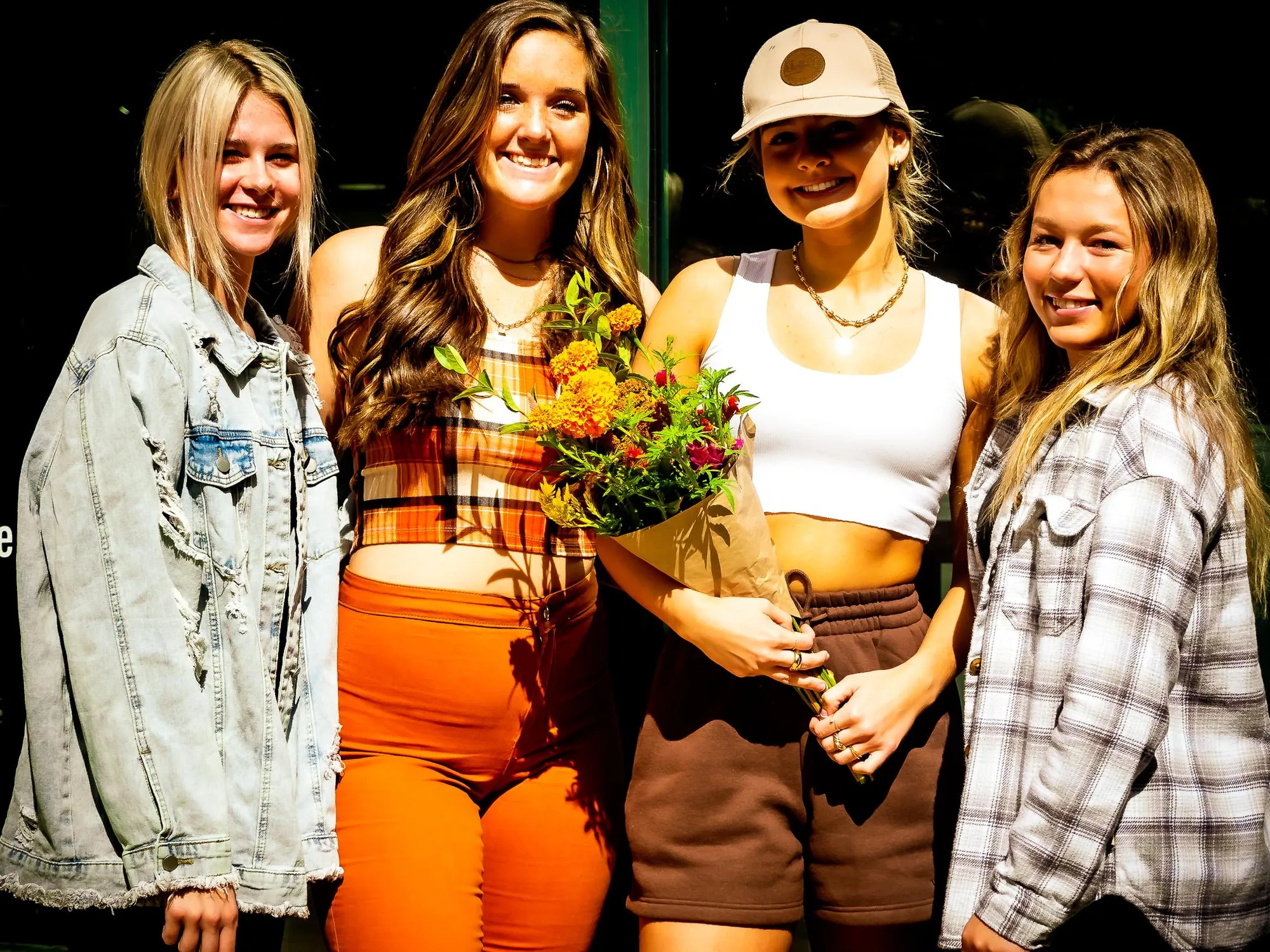 Group of friends at an event