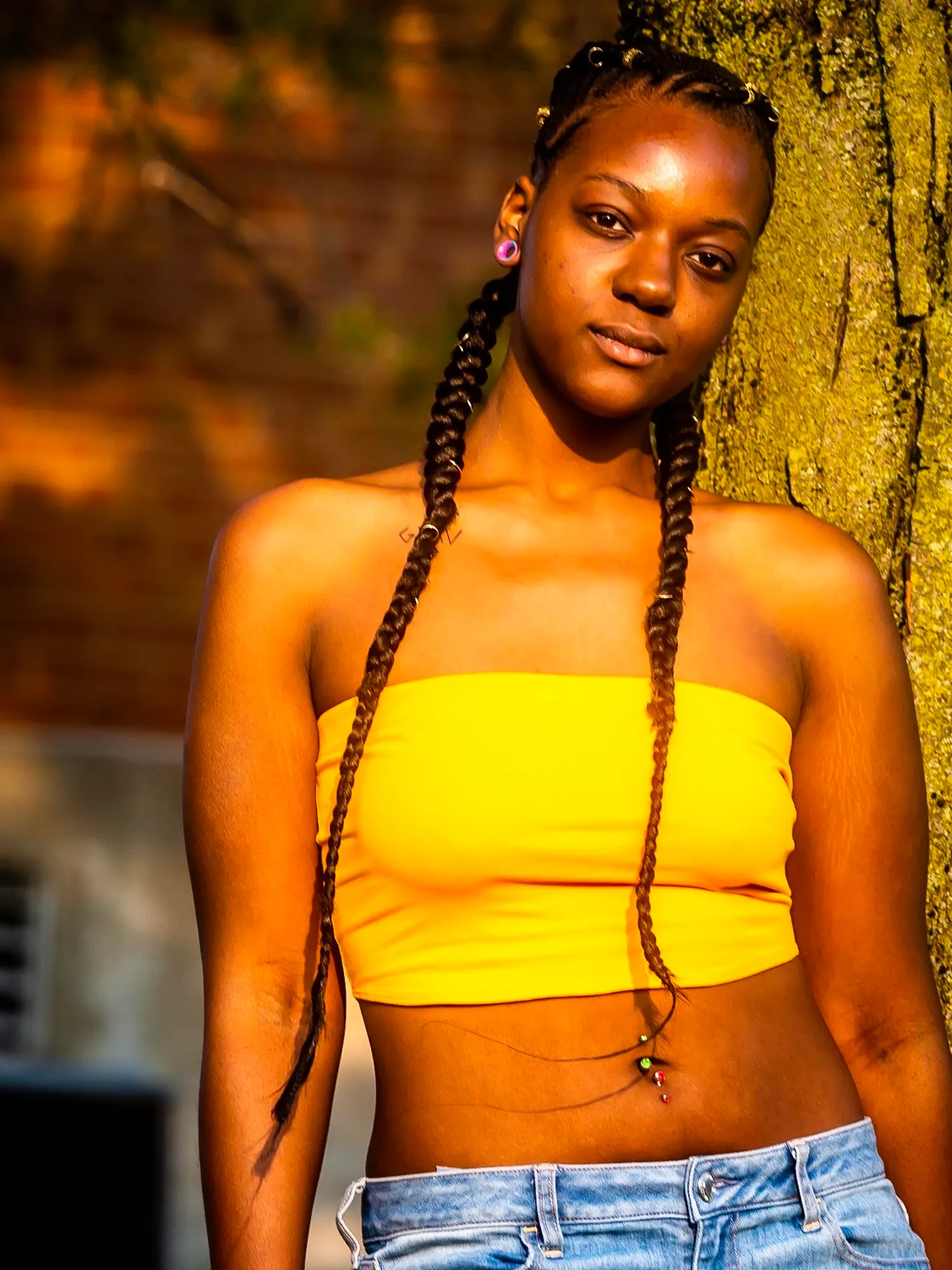 Portrait session outdoors