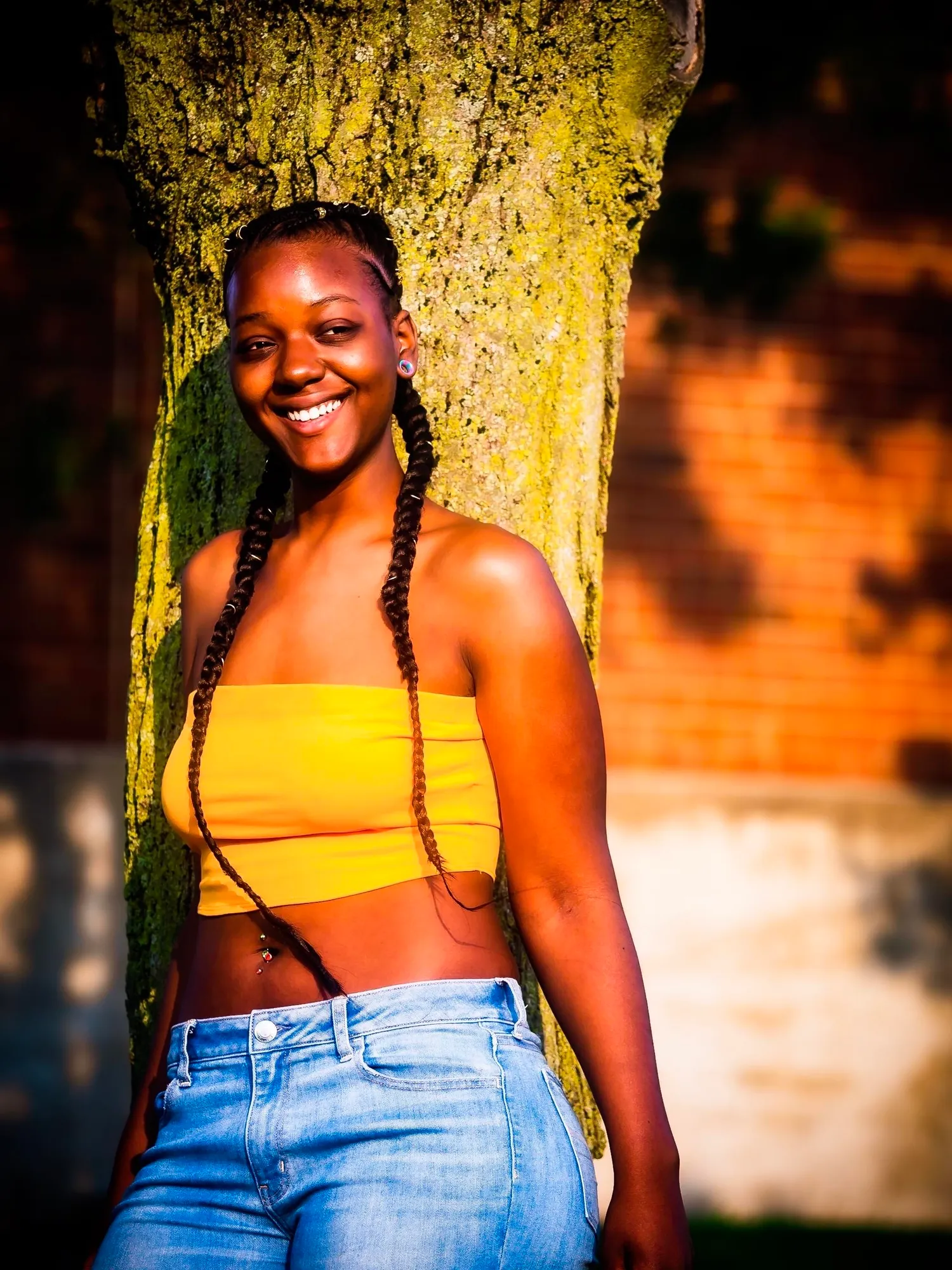 Portrait session outdoors