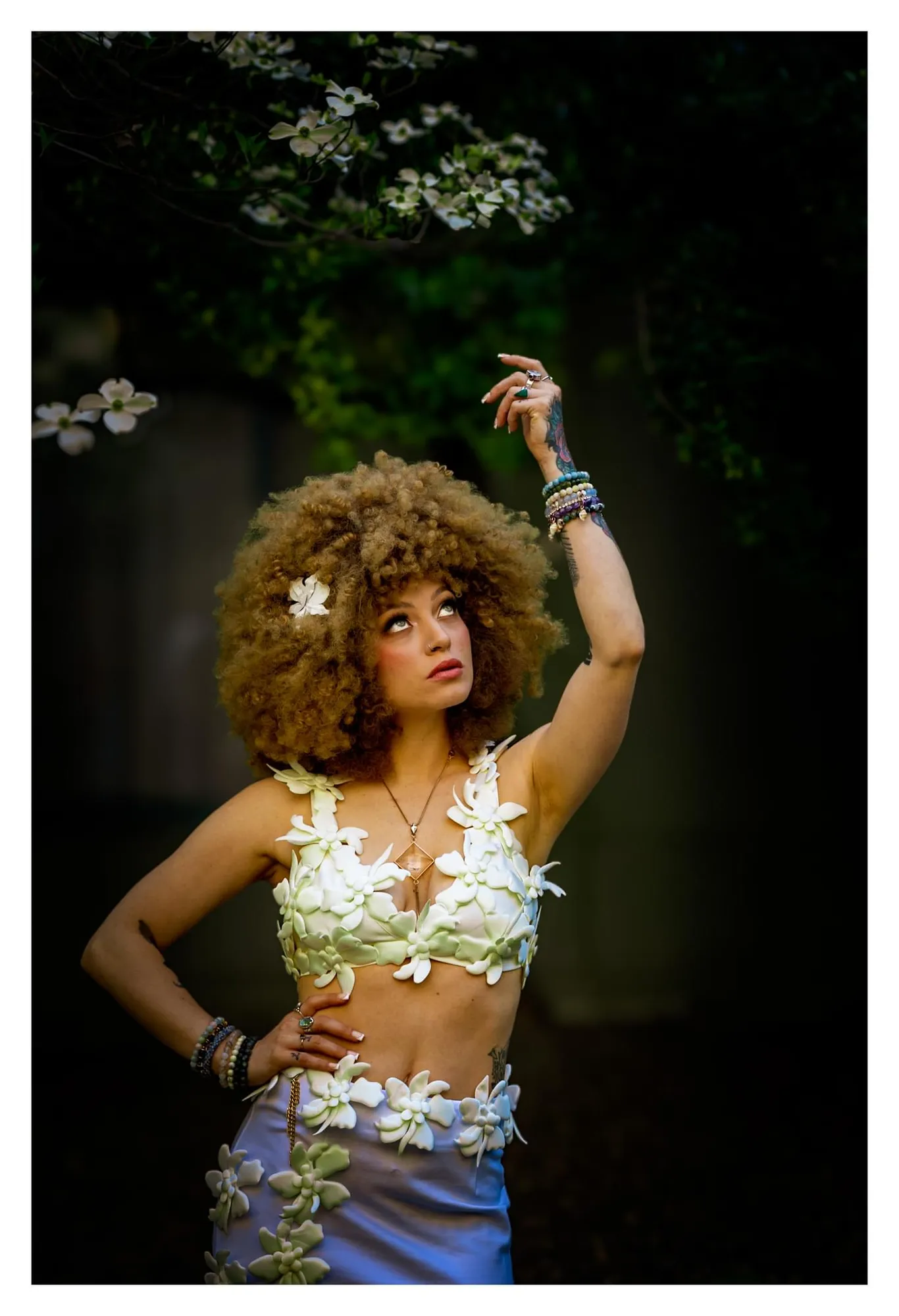 Model editorial portrait