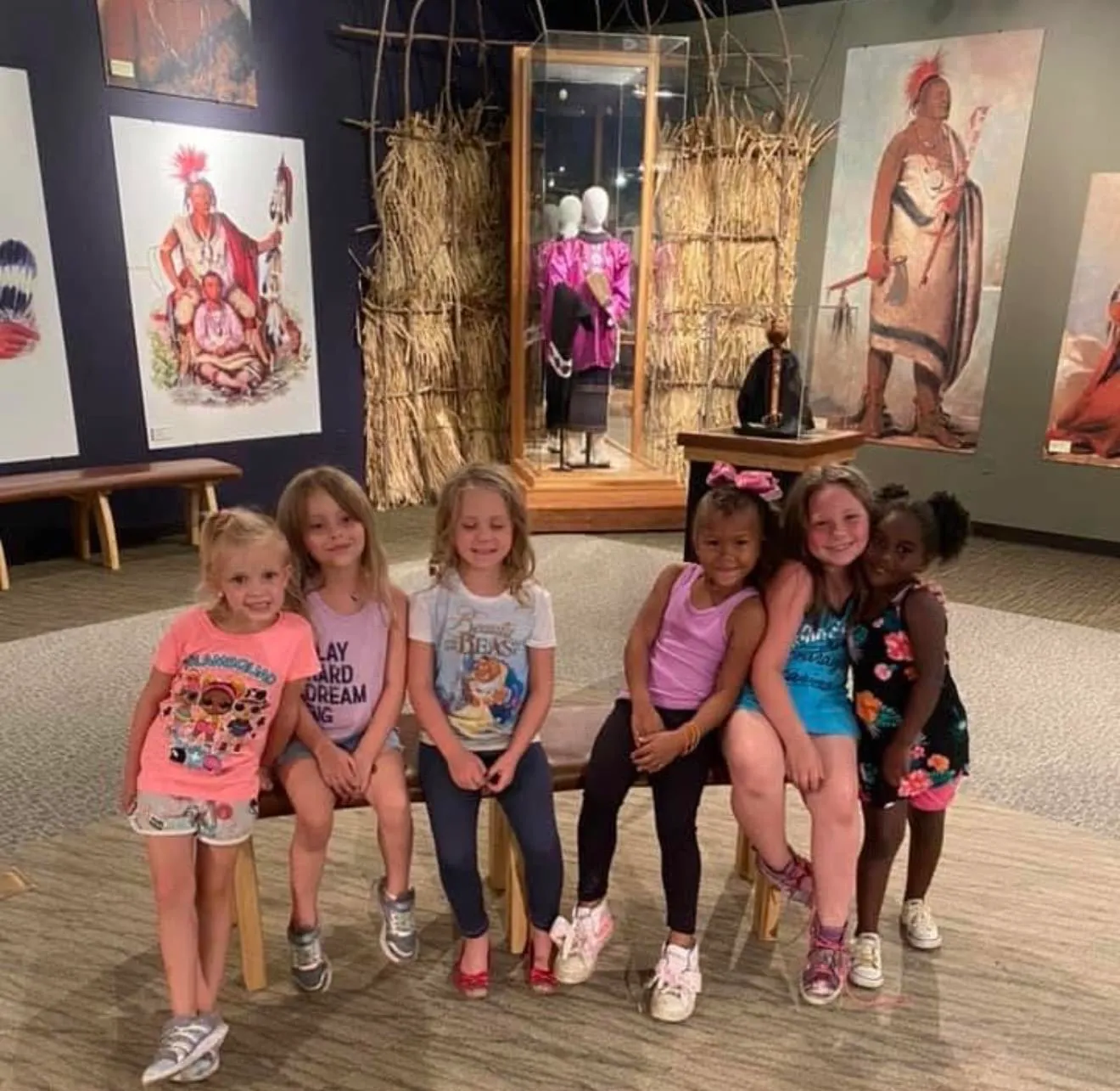 Youth Power girls on a museum field trip