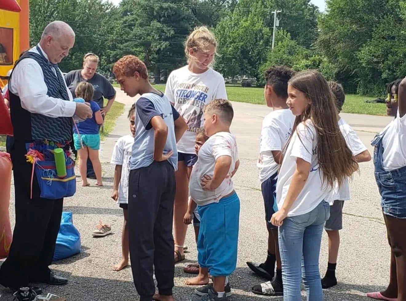 Youth Power kids at a community event